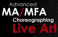 MA/MFA Choreographic Live Art
